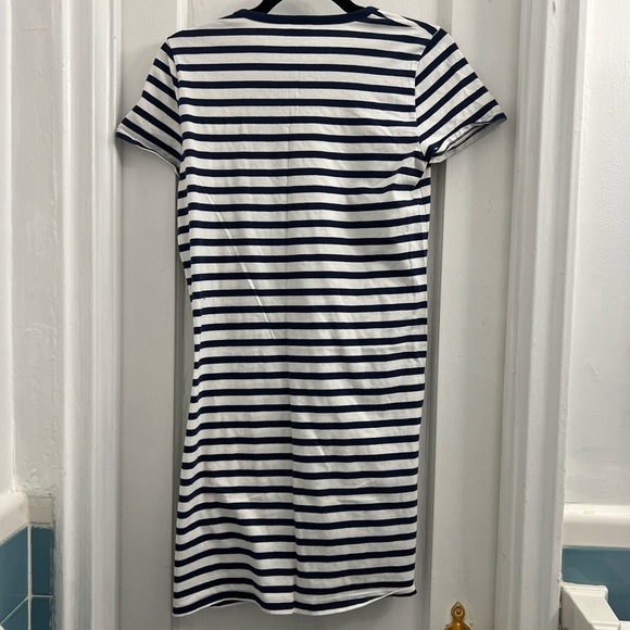 J.Crew Navy and White T Shirt Dress, Size Small - Picture 2 of 7